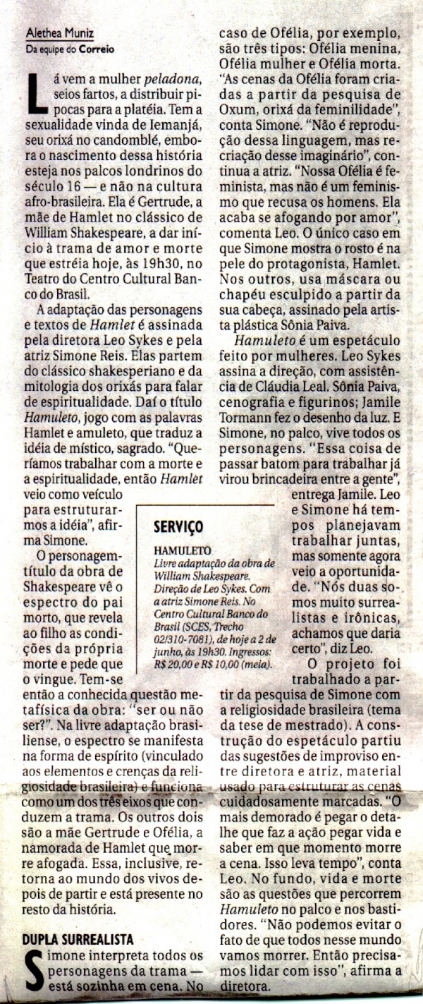 Hamuleto: Correio Braziliense